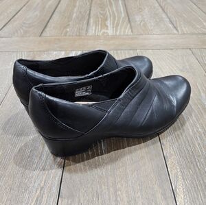 Clarks Dress Loafers Leather Slip-Ons Size 10